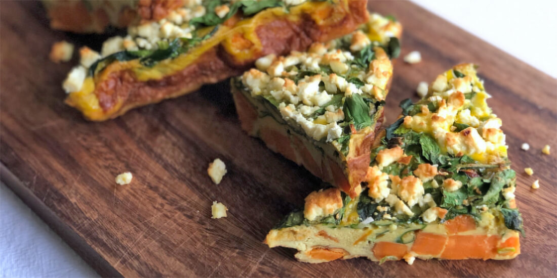 Sweet Potato & Baby Spinach FrittataSweet Potato & Baby Spinach Frittata