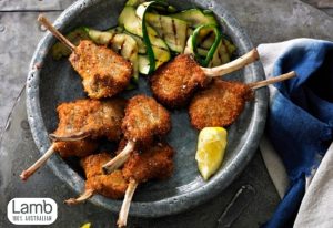 parmesan crumbed lamb cutlets